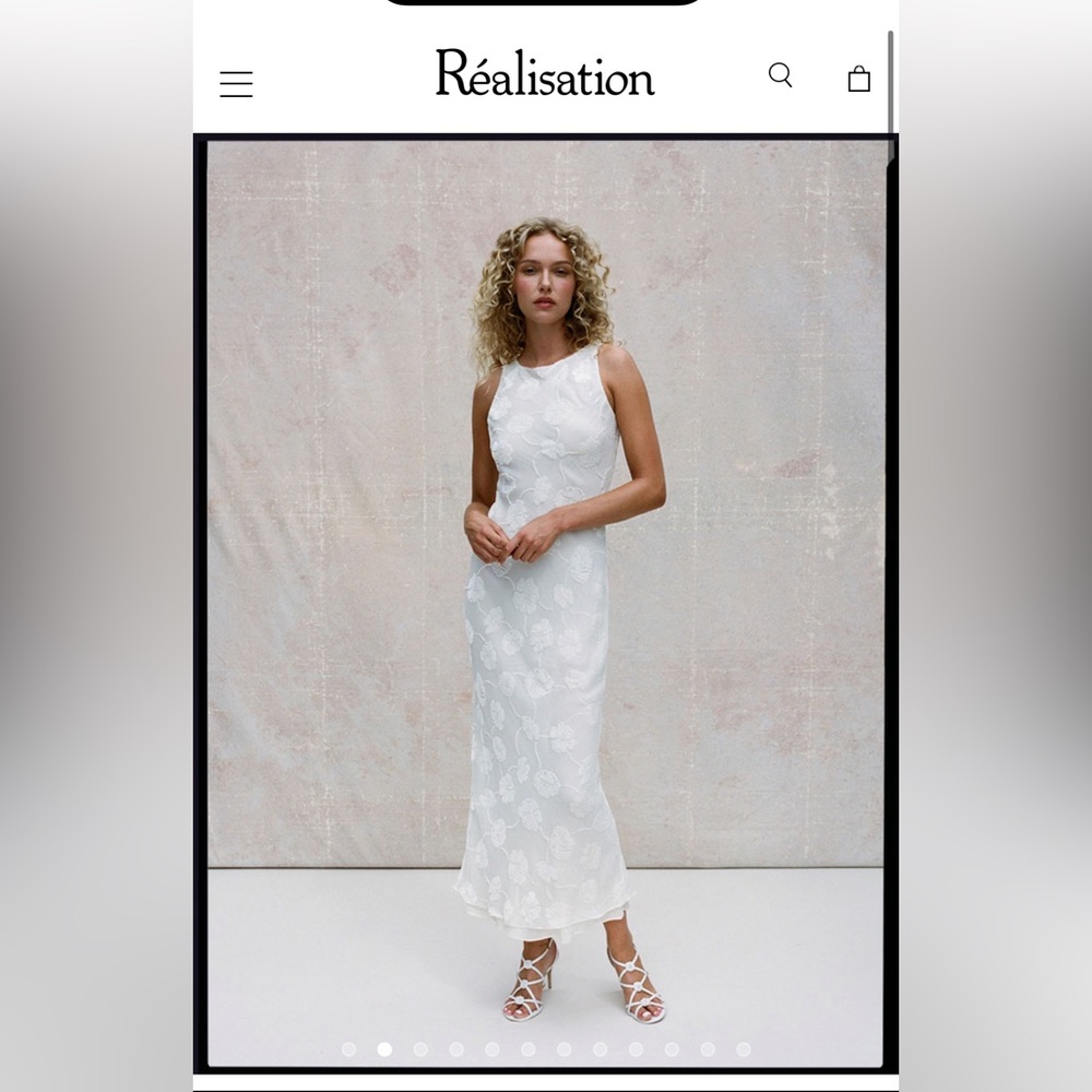 Realisation Par, The Carla dress, XXS, Lily Devoré Ivory